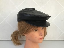 Leder Schirmmütze, Grösse 6