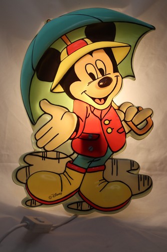 Micky maus wandleuchte - micky, 70er