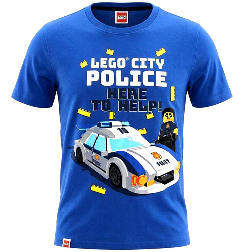 Lego city 104 shirt blau - city,