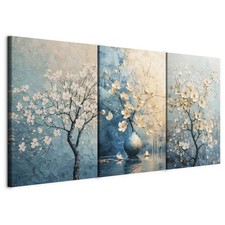 Artgeist Wandbild Set 3 tlg Groß Wohnzimmer Leinwand Bilder Naturmotiv Baum Meer
