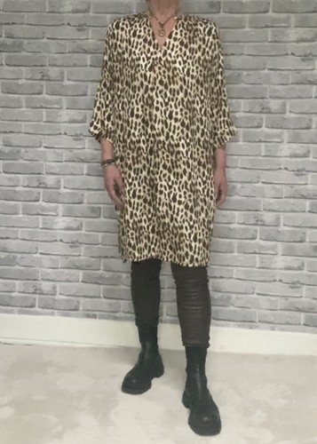 Damen midikleid tunika kleid - midikleid,