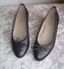  PINO CONVERTINI zierlicher Pumps Gr. 35,5 - 36 Dunkelblau Echtleder