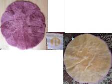 Rhomtuft Badvorleger Badteppich pink ca 100 cm im Durchmesser rund