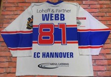 MAGLIA Shirt Ice Hockey Eis Sport EC Hannover Indians Webb 81 Gr. L
