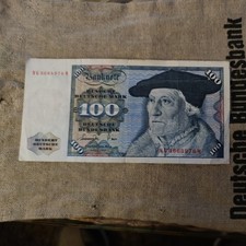 Ⓜ️ 100 Deutsche Mark ☘️ 1. Juni 1977? DM Schein Bundesbank ? ?