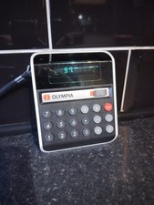 Olympia Werke AG CD 60 Taschenrechner - sehr guter Zustand Display 70er Jahre Retro elektronisch. funktionstüchtig 