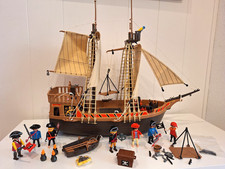 Playmobil 3550 Altes engl. Piratenschiff 2 Teile def. 1 Teil fehlt s. Beschr.