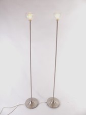 Set 2 Ikea Stehlampe Stehleuchte Söne Edelstahl Glas H 115 cm x D 18 cm