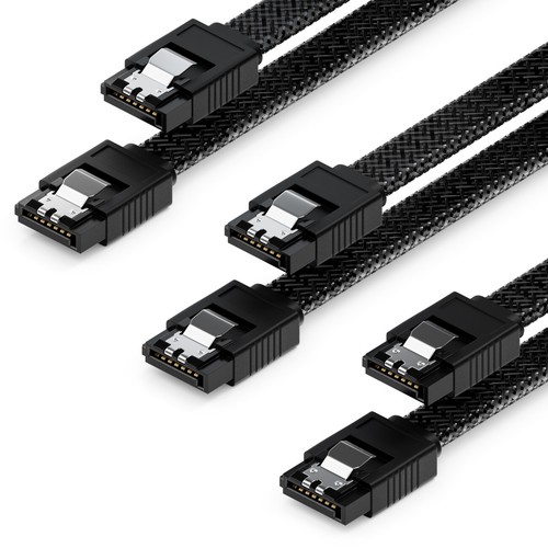 Sata kabel 3m nylon - 3x,