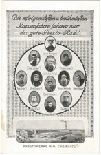 Chemnitz, Presto-Werke, Fahrrad, Rennfahrer, Reklame-Ak um 1910