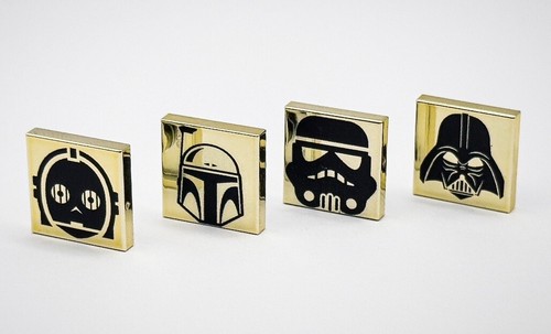 Lego chrom gold fliese - lego,