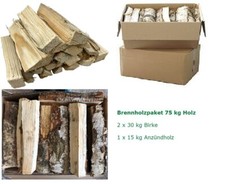 Brennholzpaket 60 kg Birke 25