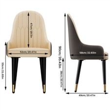 2er Set Kunstleder Stühle Esszimmerstühle Stuhl Sessel Esstisch Stühle mit Lehne
