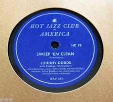 JOHNNY DODDS & CHICAGO FOOTWARMERS Sweep 'Em Clean / My Girl (1059)