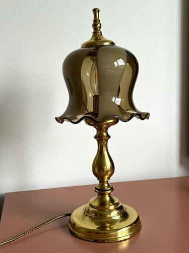 Tischlampe messingfuß - tischlampe,
