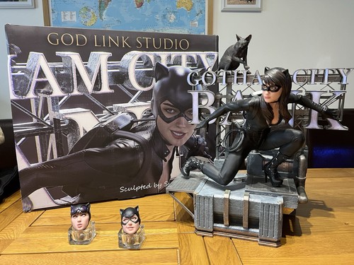 Catwoman statue custom 4 - catwoman, 1/4