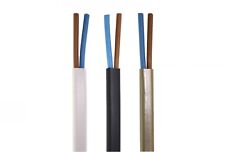 Flexible PVC Schlauchleitung 2x0,5 mm² H03VVH2-F Kunststofflitze Ovallitze flach