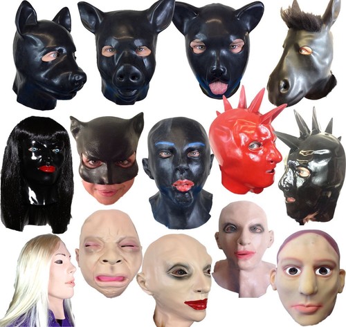 Gummi fetisch maske kapuzen - fetisch,