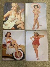 Blechschilder retro Pinup Girls 40x30cm Chopper Mancave Geschenk Sammlung 60s