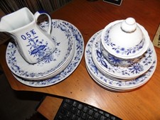 Zwiebelmuster Wunsiedel Bavaria Suppenteller Kuchenteller  Servierplatte Zuckerd