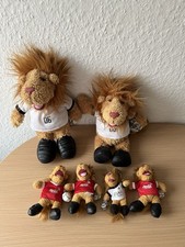 WM 2006 Goleo Plüsch Set – 2 große (29 & 27 cm), 3 x 14cm, 1 x 10cm Schlüssel