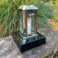 Edelstahl Grablaterne