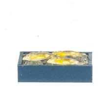 Puppenstube frischer Fisch auf