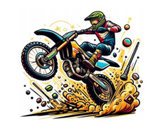 Motorrad Essbar Motorcross
