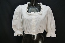 Gr.46 Dirndlbluse weiß Bluse