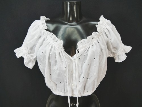 Dirndlbluse weiß bluse - gr.46,