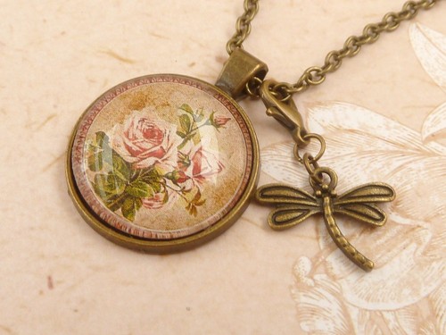Sommerliche halskette mit rosa - halskette,