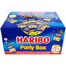 HARIBO Süßigkeiten Starmix Party Box 800g, Fruchtgeschmack Gummis Mini Fun Größe Beutel