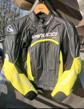 vanucci Lederjacke Motorrad Lederjacke Motorradjacke Größe 50 kombi  Neon 