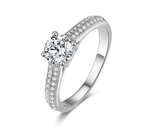 Damen solitär ring - damen,
