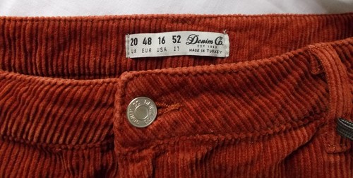 Neue damen cordhose rostbraun - neue,