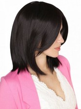 natürlich schwarz Mittellang