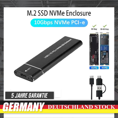 Ssd gehäuse nvme usb - m2, ssd-gehäuse
