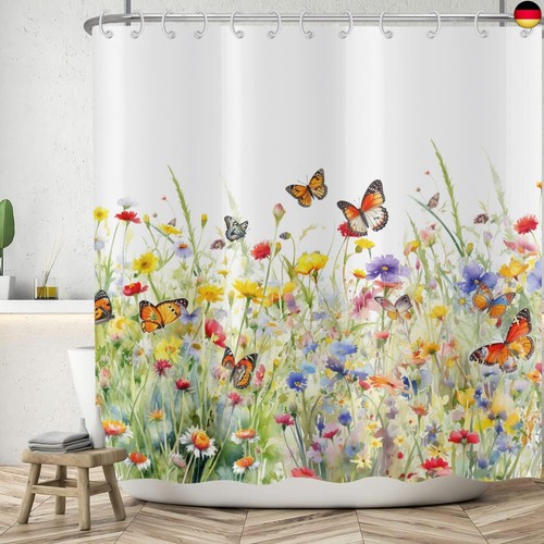 Blumen duschvorhang 180x200 - blumen,