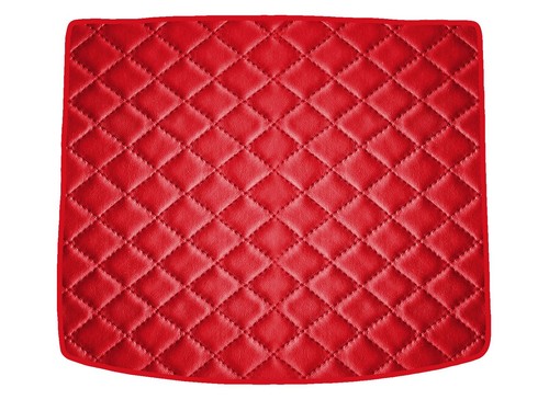 Rot gestepptes öko leder - rot,