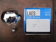 GLOBE G125 RINGVERSPIEGELT SILBER RINGSPIEGEL E27 100W DIMMBAR LONGLIFE 1500h!