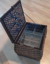 Schöner alter Nähkorb, gut erhalten, mit Einsatz, Vintage, 35x25x20 cm