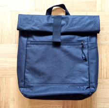 Rolltop Rucksack Canvas  ESMARA Schwarz gut 