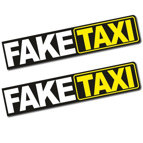 2er set faketaxi aufkleber - set,