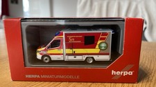 Herpa Mercedes Benz Sprinter Rettungswagen Feuerwehr H0 1:87 OVP
