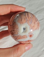 Petal Achat Cotton Candy Kugel