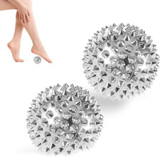 2 Igelball Metall klein 32 mm