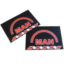 2x Schmutzfänger MAN Schwarz