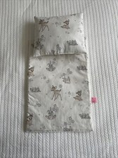 Puppenbettwäsche Nostalgie Puppendecke Puppenwagen Bettwäsche Decke Kissen Set