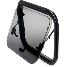 Freucamp Ausstellfenster Doppelverglasung gewölbter Rahmen 960x450mm 1677199