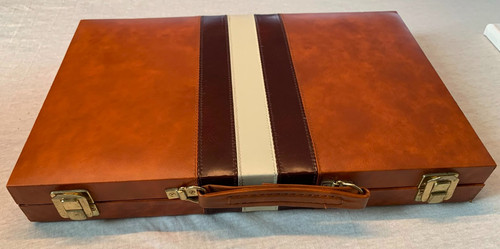Hochwertiger backgammon koffer - hochwertiger,